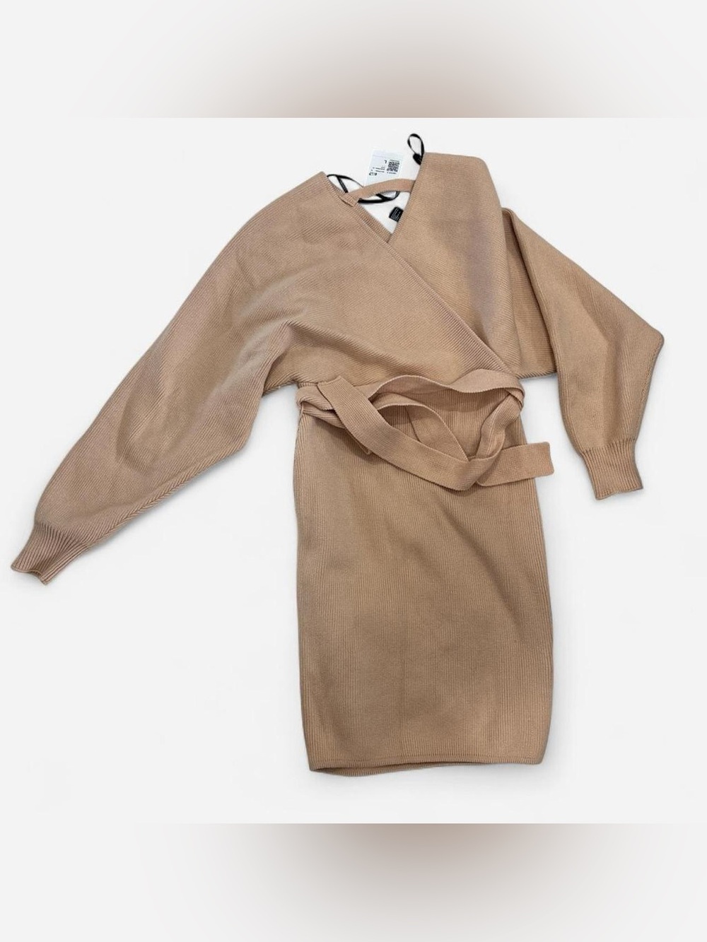 Forever 21 Tan Wrap Knit Dress